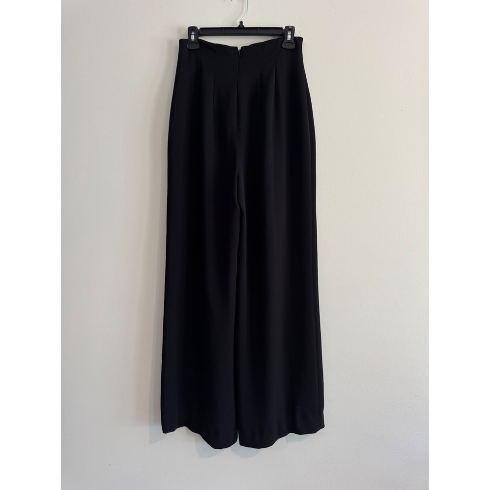 Adrianna Papell Evening Essentials Dress Pants Womens 6 Black Wide Leg High